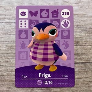 Genuine Animal Crossing Amiibo Card Friga